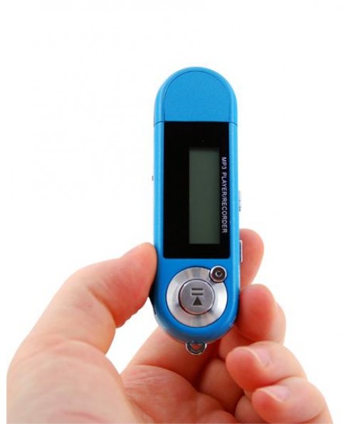 2GB MP3 Player with Digital Voice Recorder BLUE
