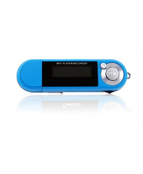 4GB MP3 Player with Digital Voice Recorder Blue