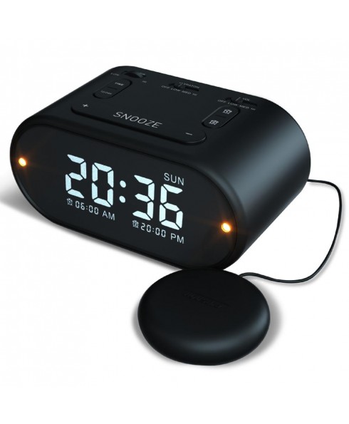 Riptunes Vibrating Alarm Clock - Black
