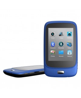 Riptunes 8GB MP3 Player with Bluetooth, 2.8-inch LCD and microSD Card Slot, Blue