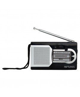 Riptunes AM/FM Pocket Radio with Speaker and Headphone Jack