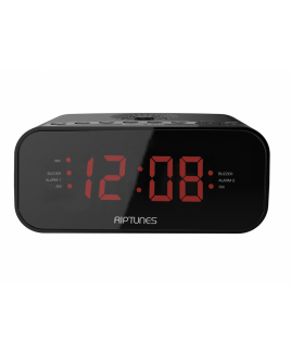 Riptunes Digital AM FM Clock Radio w/ Dual Alarm