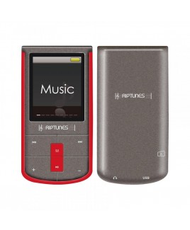 Riptunes 8GB MP3 Player with 1.8-inch LCD and microSD Card Slot, Red